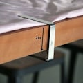 Miniatyrbillede 1 af 4: Udendørs dugklemmer Store dugklemmer til 2-tommer tykke borde, fleksible støtter i rustfrit stål til picnicduge (12 stk.)