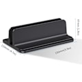 Miniatyrbillede 5 af 5: Sort - Vertikal bærbar computer stand, justerbart aluminiumsstativ til MacBook Pro/Air, iPad, HP, Lenovo, tablets og andre bærbare computere - 1 stk.