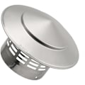 Miniatyrbilde 5 av 5: Pålitelig pipehatt i rustfritt stål for luftkanal, takhette for peis (75 mm)