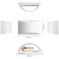 Miniatyrbilde 4 av 4: Innendørs vegglampe 7W LED moderne gipsvegglamper (G9 LED-pære inkludert) (varm hvitt lys)