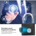 Miniatyrbild 2 av 5: Fingeravtryckslås, smart hänglås, nyckellöst minielektroniskt hänglås, bärbart USB-smartlås, hänglåsbåge smartlås, elektroniskt hänglåsdörrlås