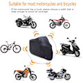 Miniatyrbild 4 av 4: Modifierad förtjockad solskyddsmotorcykel och stort deplacement bilskydd regnskydd (svart 2XL)