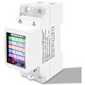 Miniatyrbilde 1 av 5: Enkelfaset intelligent strømmåler Tuya WiFi Digital Display 3 Elektriske tariffmoduser Installasjon på DIN-skinne 35 mm Applikasjon for Smarttelefon