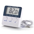 Miniatyrbilde 2 av 5: Digitalt fryseboks-/kjøleskapstermometer med magnet og stativ Digitalt fryseboks-/kjøleskapstermometer med LED maks./min. alarm indikator minne fryseboks-/kjøleskapstermometer