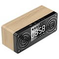 Miniatyrbild 1 av 4: Träklocka Bluetooth-högtalare Mobil Hemdator Liten Högtalare gul trästruktur