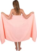 XXL badlakan 100% korallfleece 150x90cm rosa