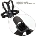 Miniatyrbilde 5 av 5: Sportskamera tilbehør, bryststropp + hodebåndsmonteringssett med skruer for GoPro, Xiaomi YI, SJCAM, Campark, Victure, Crosstour, Apeman actionkamera