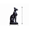 Miniatyrbilde 2 av 4: Egyptisk katt-ornament, ett stykke (4,2 tommer, svart)