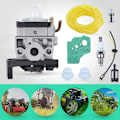 Miniatyrbillede 4 af 5: Karburatorsæt til Honda GX25 GX35 FG110 HHT35 HHT25 Motor, ADEFOL Karburator + Pakning + Filter + Brændstofslange + Luftfilter + Tændrør + Pære 9 i 1 R