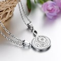 Pikkukuva 2 / 5: Yaadannoo muuziqaa puzzle sibiilaa hin goggogne dhiiraa fi dubartoota walsimsiisuu set pendant necklace