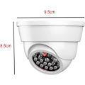 Miniatyrbillede 2 af 5: 2-pak Attrap Dome Overvågningskameraer med Blinkende LED-lys til Hjemmesikkerhed, Hvid