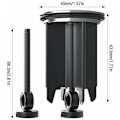 Miniatyrbilde 2 av 5: 40mm 2 stk Premium Universal Vask Avløpsplugg, rustfritt og anti-kalk, for bidetvask, bad