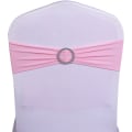 Miniatyrbilde 2 av 5: Elastisk stoltrekk med spenne, for bryllup, stol sløyfe Lycra, polyester og spandex., Rosa, 10 stk