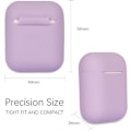 Miniatyrbillede 3 af 5: 2 stk. Airpods-etui (Pink + Lilla), AirPods 2-etui, AirPods-silikoneetui, synlige LED-indikatorer understøtter trådløs opladning