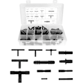 Miniatyrbillede 2 af 5: Sæt med 113 slangekoblinger - 12 lige og reducerende dele - til vaskemaskinesystem, vandingsrør og vandingsanlæg