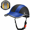 Miniatyrbillede 3 af 5: Harley Halv-Casque Blå Baseball Hjelm Retro Let Hjelm Til Mænd og Kvinder