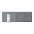 Miniatyrbild 1 av 4: Tunn bifold plånbok i läder med metallklämma