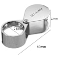 Miniatyrbillede 4 af 5: 1 stk. Juveler Lup - 30 x 21 mm Smykkeforstørrer Antikke Linser - 30x Lomme Forstørrer - Foldbar Glasforstørrer - Botaniker Lup
