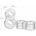 Miniatyrbilde 2 av 5: Klar - Pakke med 6 PVC-håndtak dørstoppere / Små silikon dørstoppere / Lette, ikke-fresbare dørstoppere