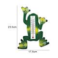 Miniatyrbillede 2 af 5: Sup kop termometer frø tegneserie indendørs og udendørs termometer