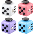 Miniatyrbild 1 av 5: 4 st Anti-Stress Cube, Decompression Cube Toy med 6 lugnande moduler, Anti-Anxiety Stress Cube Toy för barn och vuxna