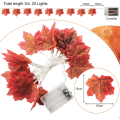 Miniatyrbilde 4 av 5: 3M Maple Leaf Lyskjeder, 20 LED Maple Lyskjeder - Maple Leaves - for Utendørs, Hjem, Jul, Thanksgiving, Dekorasjon