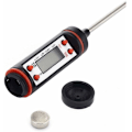 Miniatyrbillede 3 af 5: Digitalt køkkentermometer i rustfrit stål med lang sonde og præcist LCD-display