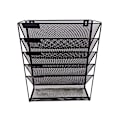 Miniatyrbild 1 av 5: Simple Home Goods 6-Tier Väggmonterad Arkiv Brevbricka Organizer, Svart