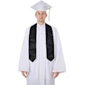 Miniatyrbillede 2 af 5: Stola til Voksen Universitetsdiplom Bachelor Dåb Præst Stjålet Præst Sort