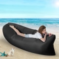 Miniatyrbild 1 av 5: Uppblåsbar Air Sofa med bärväska, bärbar stranduppblåsbar stol, hopfällbar luftfåtölj, vattentät lufthängmatta, campingsoffa, uppblåsbar för vuxna män