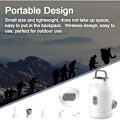 Miniatyrbillede 3 af 5: Bærbar luftpumpe til oppustning og tømning, elektrisk pumpe, multifunktionel LED campinglampe, powerbank support med trinløs justering