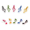 Miniatyrbillede 1 af 5: 10 STK Musik Symboler Binder Clips, Nodeark Papirclips, til Ark Papir, Dokumenter, Noter Fotos - Kontorartikler, Diskantnøgle og Ottendedelsnode, 5
