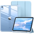 Miniatyrbild 1 av 5: Fodral för iPad 10:e generationen, 2022 iPad 10.9 modell, mjukt TPU-fodral för iPad 10, fodral med Apple Pencil-hållare, transparent baksida, automatisk väckning/sömn