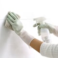 Miniatyrbillede 1 af 5: Dobbelt stavede grønne, L-dobbelt farve husholdningsrengøring opvaskhandsker køkkenbørste skål vaskeklud tynd gummi holdbar vandtæt plast T