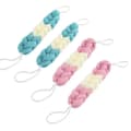 Mesh Loofah Rygskrubber - 4pk, Blå/Pink