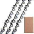 Miniatyrbillede 1 af 5: Pakke med motorsavskæde med lavt tilbageslag 3/8\"LP 50 led 1,1 mm 35 cm Kompatibel med Stihl 009-023 MS170-210