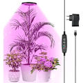 Miniatyrbillede 1 af 5: Fuld Spektrum LED Plantelys til Indendørs Planter, 147cm, Justerbar Højde med 70 LEDs, 3/9/12 Timers Timer