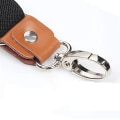 Miniatyrbillede 3 af 3: Herre Y-formede brede heavy duty seler med 4 metal clips justerbare elastiske stropper sort