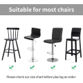 Miniatyrbilde 5 av 5: Stretch Bar Stoltrekk, 2PCS Trykt Høy Stoltrekk for Bar Høy Spisestoltrekk, Spisestol Setebeskytter