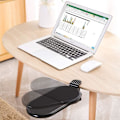 Miniatyrbillede 3 af 4: Ergonomisk armlæn til skrivebord - Armrest Pad roterende håndledsstøtteholder (sort)