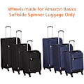Miniatyrbillede 5 af 5: Basics Hjul til Amazon Basics Softside Trolleys, Flerfarvet