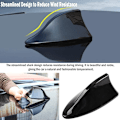 Miniatyrbilde 3 av 5: Pakke med 2 Shark antenne Universal bil i form Shark aleron antenne - Bilantenne med FM/AM radiosignal med vanntett selvklebende base for SUV lastebil