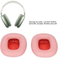 Miniatyrbild 2 av 4: Öronkuddar, 2 st öronkuddar ersättning i memory foam form i flexibelt proteinläder reservkudde för airpod-hjälm (rosa)