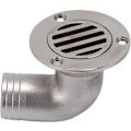 Miniatyrbilde 1 av 5: Båtdekk Gulvavløp, 1-1/2 tommer (38mm) 90 Graders Marine 316 Rustfritt Stål Dekksavløp Spygatter, Båt Gjennom Skrog Dekksavløp Spygatter