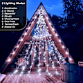 Miniatyrbild 2 av 5: Julstjärna ljusslinga, 344 LED ljusslingor julgran 8 lägen  Vattentät IP44 för utomhus inomhus fönster bröllop fest Sapi