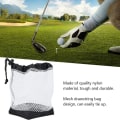 Miniatyrbillede 3 af 5: Golfboldpose, Netpose til golfbolde, Snørepose til golfbolde i nylonnet, Tilbehør til opbevaring af golfbolde udendørs