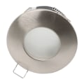 Miniatyrbild 3 av 5: Set med 1 ramar för inbyggda spotlights, skal av borstat rostfritt stål, d för badrum vardagsrum kök sovrum (innehåller ej lampa)