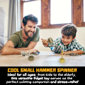 Miniatyrbild 5 av 5: Fidget Spinner Leksak Metall Gåva för Vuxna och Barn, Stressreducerande Skrivbordsgåva (2-pack)