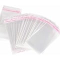 Miniatyrbillede 1 af 5: 100 stk. Små Gennemsigtige Bagposer Plastlomme Pose Selvklæbende Cellofan Cellofanpakke Sandwich Sandwich Chokolader Perler Gaver (10 × 15
