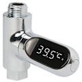 Miniatyrbillede 1 af 5: LED brusebadstermometer, Phe digitalt termometer 0-100 ° C, med 360 ° roterende termometer, LED vandmåler, brusevandstermometer til ældre barn